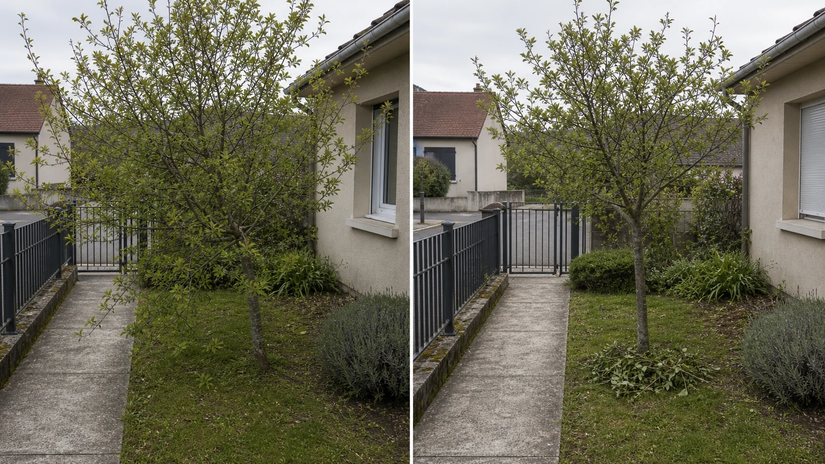 Petit élagage d’un arbre de jardin dans le Puy-de-Dôme