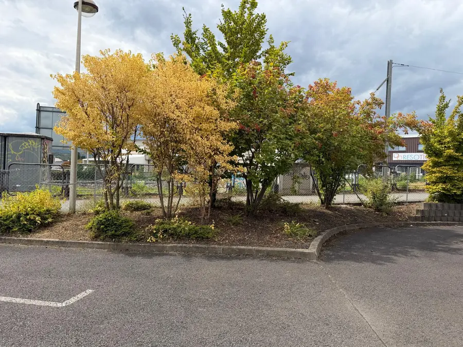 Espaces extérieurs entretenus autour d’une entreprise à Clermont-Ferrand